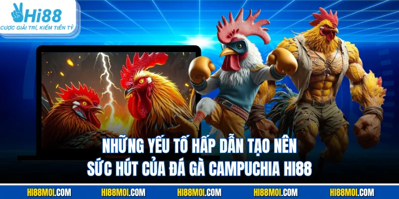 Những yếu tố hấp dẫn tạo nên sức hút của đá gà Campuchia Hi88