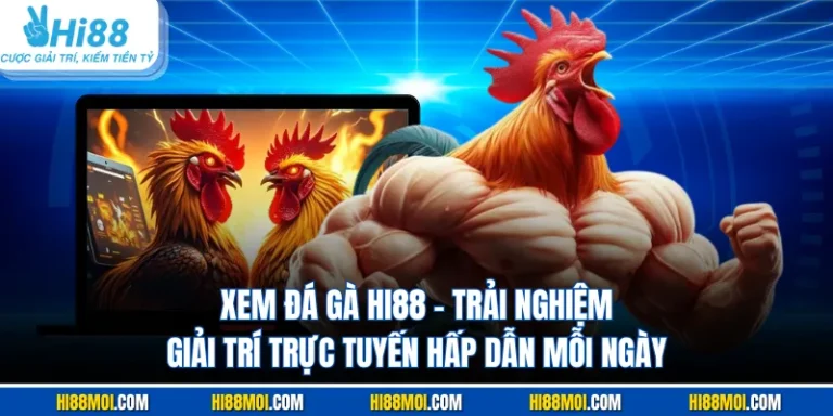 Xem Đá Gà Hi88 – Trải Nghiệm Giải Trí Trực Tuyến Hấp Dẫn Mỗi Ngày